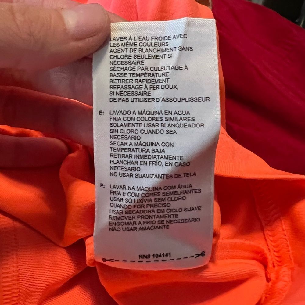 Prince neon orange skort. - Picture 5 of 7
